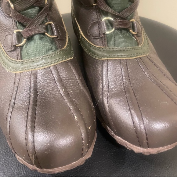 PsyBeria Dry goods Men's Boots Size 7 Green Brown Stash Pocket - Picture 7 of 10